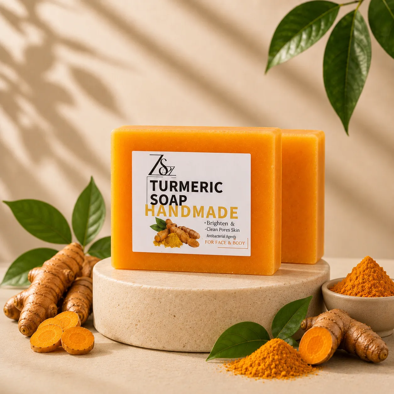 Turmeric soap private label manufacturing