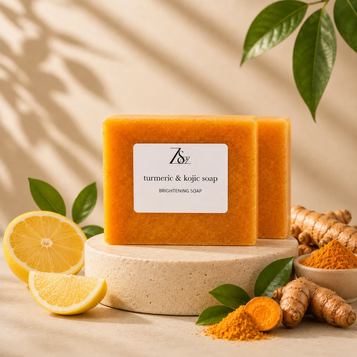Turmeric kojic soap private label manufacturing